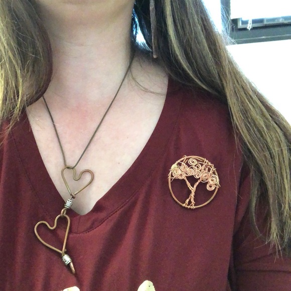 Handmade pin, copper pin, TREE OF LIFE pin, Copper pin, brooch,NWT Handmade - Picture 7 of 10